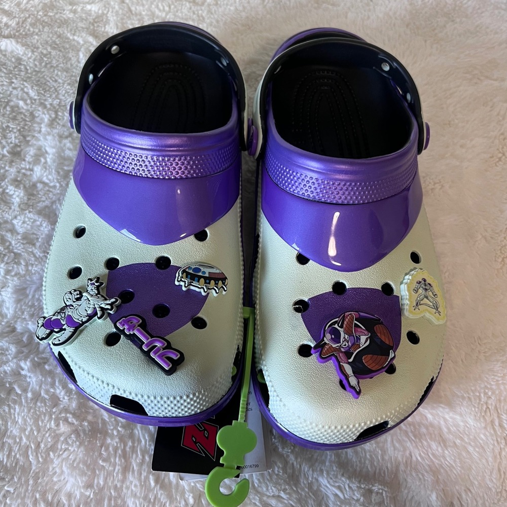 Crocs Dragon Ball Z Frieza Classic Clog Purple White Mens 8 Womens 10 211202-90H